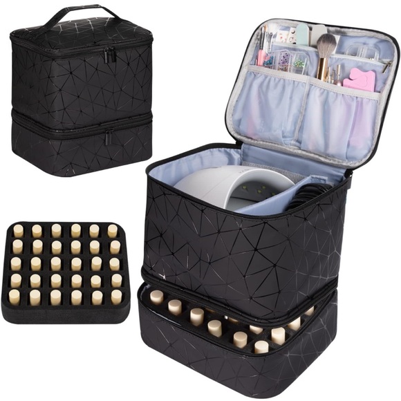 TDIFFUN Bags Tdiffun Nail Polish Organizer And Nail Dryer Case